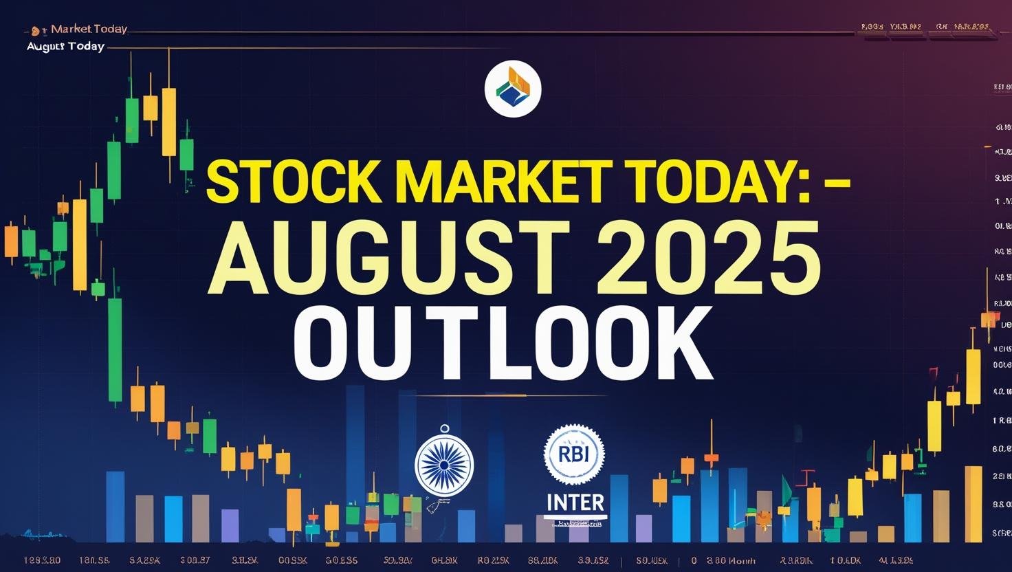 Stock market today August 2025 outlook showing Nifty 50 trends, RBI policy impact, and earnings highlights in India