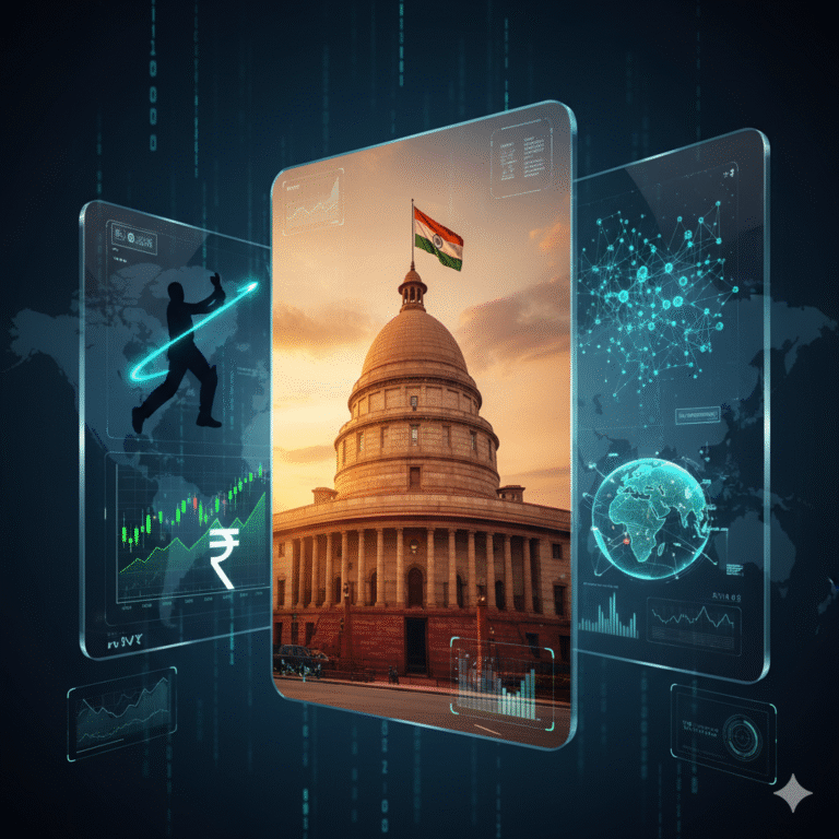 A digital news collage showing top India and world news headlines for September 15 2025 including politics sports and the economy